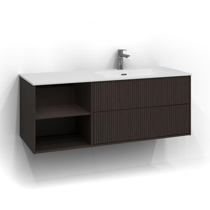  Svedbergs Epos Kommod Dold/Öppen 120x45 för heltäckande tvättställ - Badhuset.se
