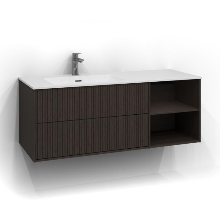  Svedbergs Epos Kommod Dold/Öppen 120x45 för heltäckande tvättställ - Badhuset.se