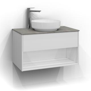  Svedbergs Epos Kommod &Ouml;ppen 80x45 f&ouml;r ovanp&aring;liggande tv&auml;ttst&auml;ll - Badhuset.se