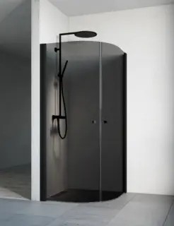  Macro Design Spirit Hörndusch Rund med Knopphandtag - Badhuset.se