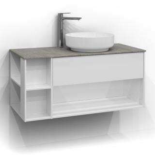  Svedbergs Epos Kommod &Ouml;ppen 100x45 f&ouml;r ovanp&aring;liggande tv&auml;ttst&auml;ll - Badhuset.se