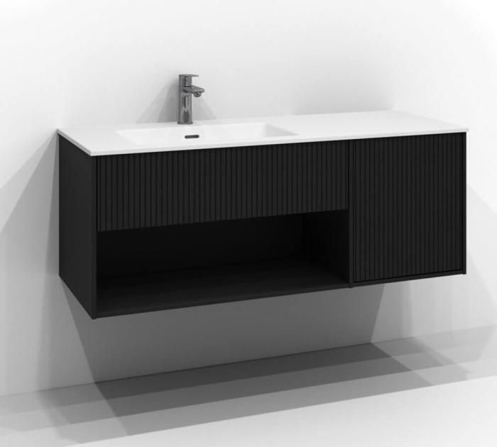  Svedbergs Epos Kommod Öppen/Dold 120x45 för heltäckande tvättställ - Badhuset.se