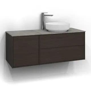  Svedbergs Epos Kommod Dold/Dold 120x45 för ovanpåliggande tvättställ - Badhuset.se