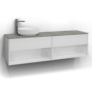  Svedbergs Epos Kommod &Ouml;ppen 160x45 f&ouml;r ett ovanp&aring;liggande tv&auml;ttst&auml;ll - Badhuset.se