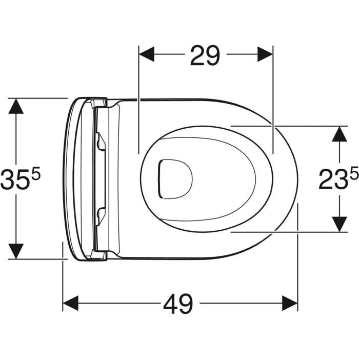  Geberit iCon vägghängd WC Rimfree Kompakt - Badhuset.se