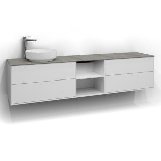  Svedbergs Epos Kommod Dold/&Ouml;ppen 200x45 f&ouml;r ett ovanp&aring;liggande tv&auml;ttst&auml;ll - Badhuset.se