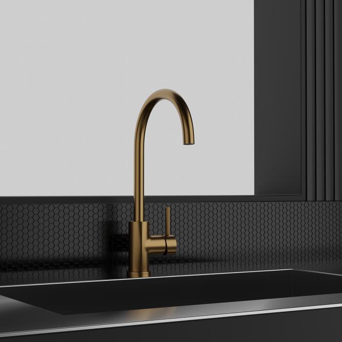  Scandtap Steel Curve D Köksblandare - Badhuset.se