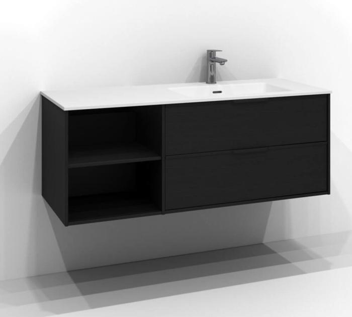  Svedbergs Epos Kommod Dold/Öppen 120x45 för heltäckande tvättställ - Badhuset.se