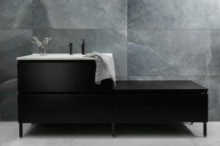  Golvabia Salt Black Klinker Svart Matt - Badhuset.se