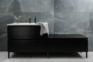  Golvabia Salt Black Klinker Svart Matt - Badhuset.se