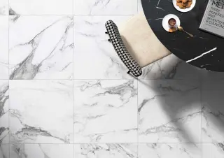  Golvabia Arabescato Marmor Klinker Vit Matt - Badhuset.se