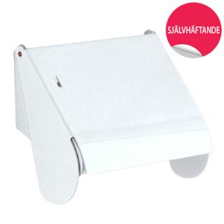  Beslagsboden Toalettpappershållare med lock, självhäftande - Badhuset.se