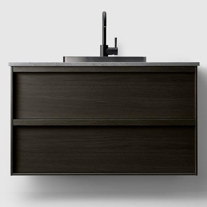  Haven H2 Kommod 100 med stenskiva och nedsänkt tvättställ - Badhuset.se