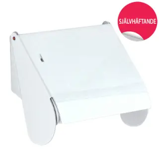  Beslagsboden Toalettpappershållare med lock, självhäftande - Badhuset.se