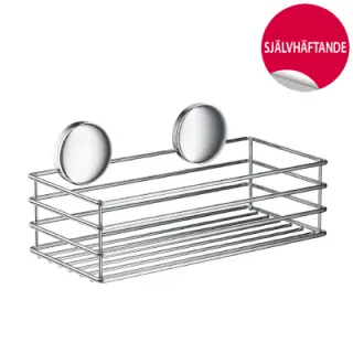  Beslagsboden Duschkorg rak, sj&auml;lvh&auml;ftande - Badhuset.se