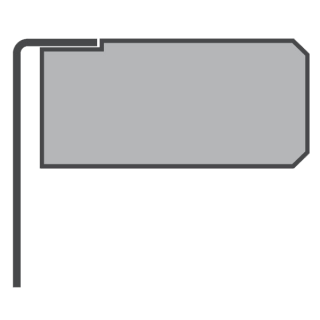  Stonecut Urtag för planmonterad vask - Badhuset.se