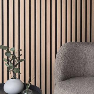  Golvabia Väggpanel Ek Raw Ribbvägg - Badhuset.se