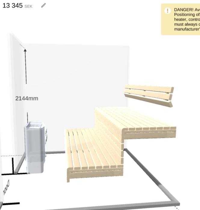  Tylö Måttanpassatlösning - Badhuset.se