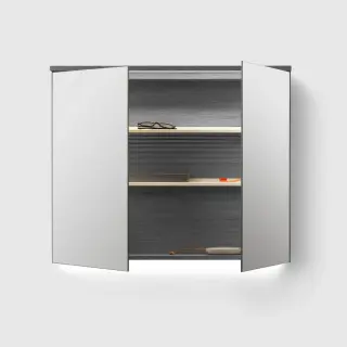  Toniton H2/MC Deep Grey Spegelskåp - Badhuset.se