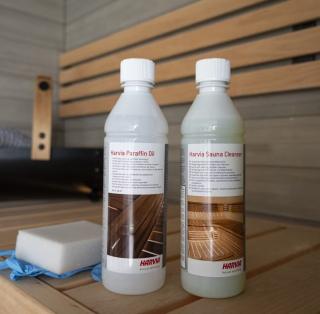  Harvia Bastuvårdsset - paraffinolja & rengöring - Badhuset.se