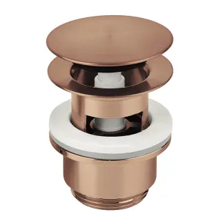  Damixa Pop Up bottenventil, Borstad koppar - Badhuset.se