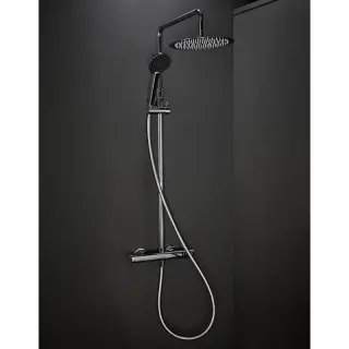  Hafa Mix Slim Round Takdusch, Krom - Badhuset.se