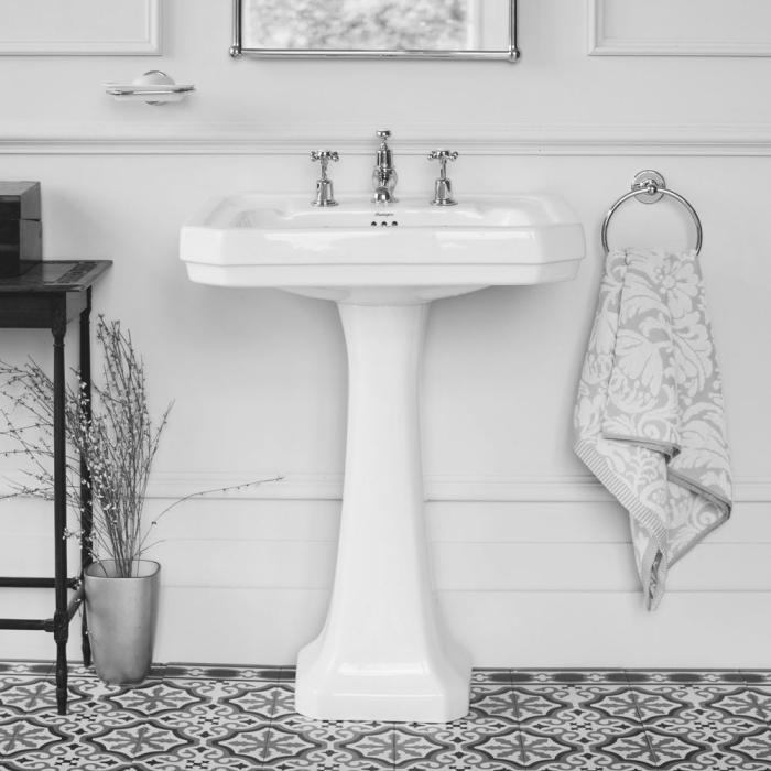  Burlington Klassiskt handfat Victorian med Piedestal - Badhuset.se