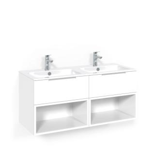  Macro Design Crown Open Box Kommod 120x45 med dubbelt porslinstvättställ - Badhuset.se