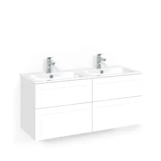  Macro Design Crown Kommod 120x45 med dubbelt porslinstv&auml;ttst&auml;ll - Badhuset.se