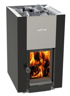  Harvia 22 GreenFlame Vedeldat Bastuaggregat - Badhuset.se