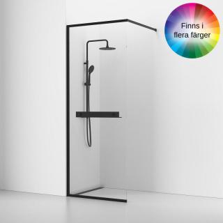  Svedbergs Langfoss Skärmvägg 230 med hylla - Badhuset.se