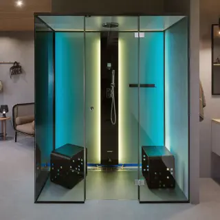  Tylö Ångdusch Vista 130 Hörn - Badhuset.se