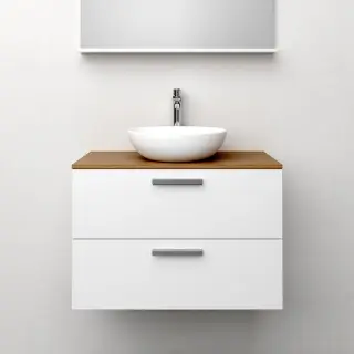  Westerbergs Jord Kommod 80 med ovanpåliggande tvättställ - Badhuset.se