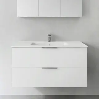  Hafa Shape Kommod 100 med heltäckande tvättställ - Badhuset.se