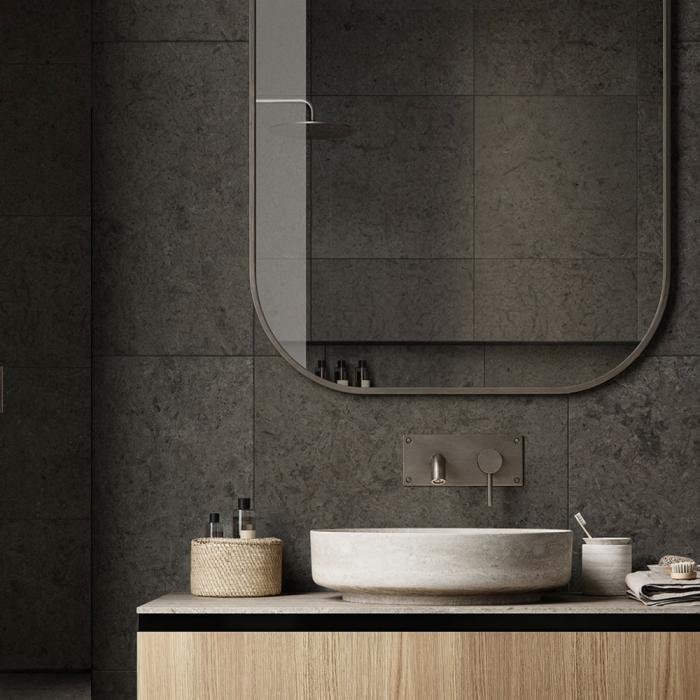  Bricmate J66 Runö Dark Grey Granitkeramik - Badhuset.se