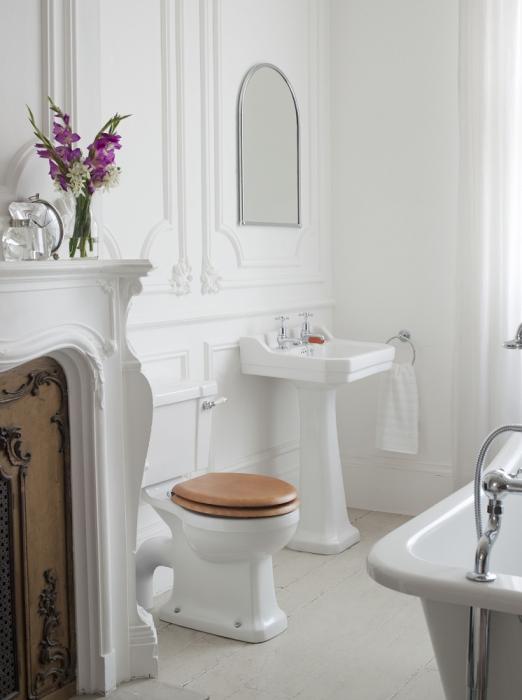  Burlington Klassiskt handfat Edwardian med Piedestal - Badhuset.se
