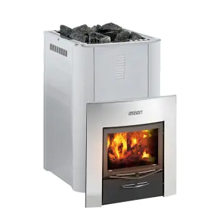  Harvia Pro 36 Duo Steel Vedeldat Bastuaggregat - Badhuset.se