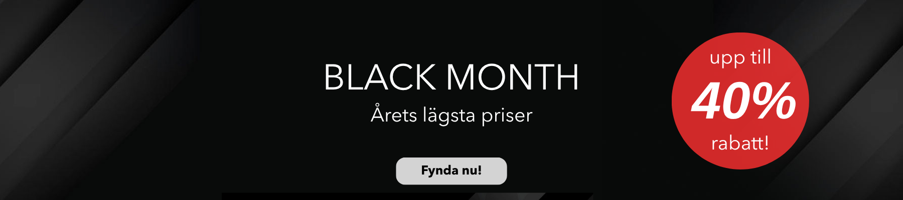 Black month erbjudande